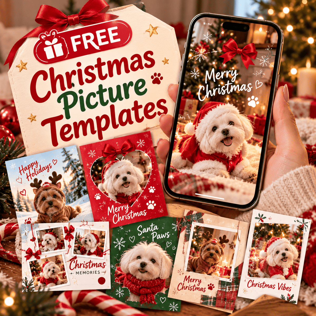 Cozy Christmas Pajamas for Small Dogs