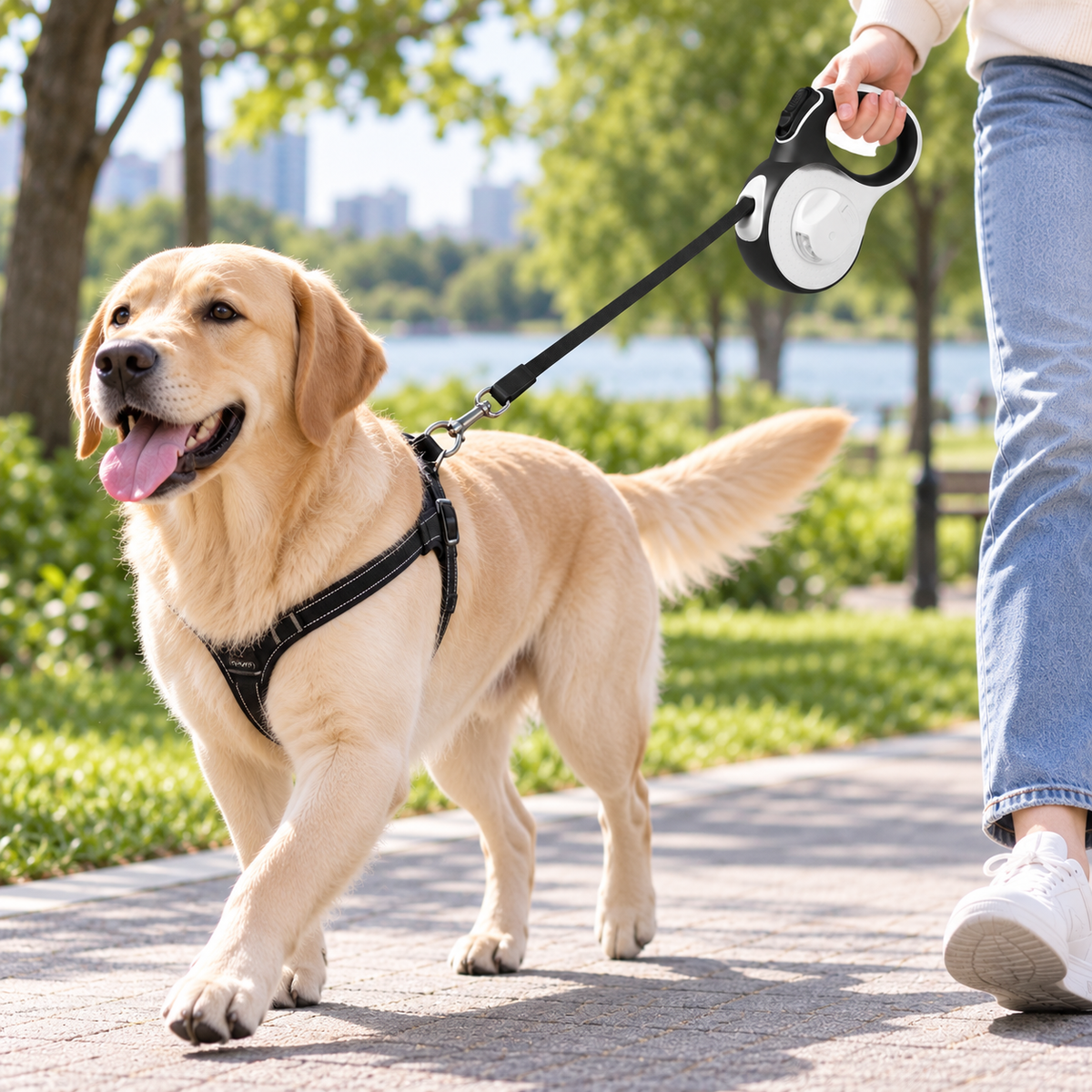 Portable Automatic Pet Walking Lead