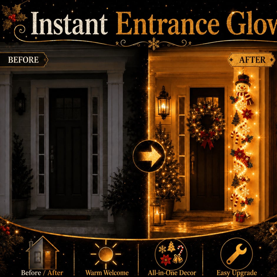 ⏳ Last day! 49% OFF✨ – 🎅Merry  Glowing Christmas Door Hanger