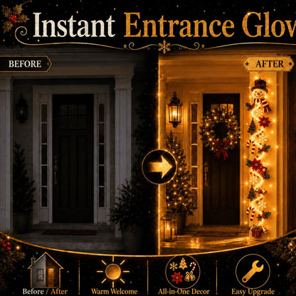 ⏳ Last day! 49% OFF✨ – 🎅Merry  Glowing Christmas Door Hanger