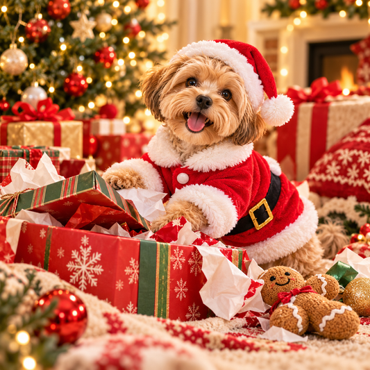 Cozy Christmas Pajamas for Small Dogs