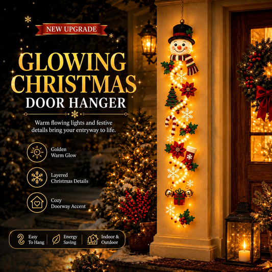 ⏳ Last day! 49% OFF✨ – 🎅Merry  Glowing Christmas Door Hanger