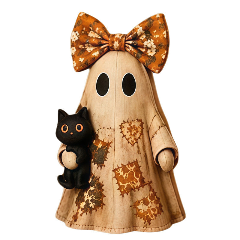 Lighted Vintage Patchwork Ghost