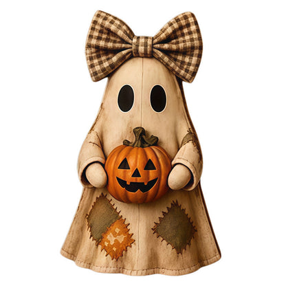 Lighted Vintage Patchwork Ghost