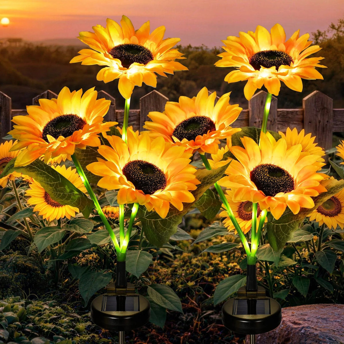 🌻Solar LED Garden Stake Lights, Assorted Flower Designs, Waterproof Outdoor Decorative Lights