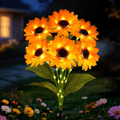 🌻Solar LED Garden Stake Lights, Assorted Flower Designs, Waterproof Outdoor Decorative Lights