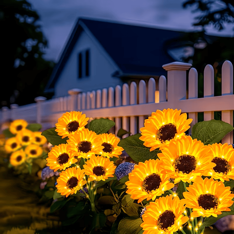 🌻Solar LED Garden Stake Lights, Assorted Flower Designs, Waterproof Outdoor Decorative Lights