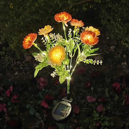 🌻Solar LED Garden Stake Lights, Assorted Flower Designs, Waterproof Outdoor Decorative Lights