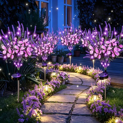 🌻Solar LED Garden Stake Lights, Assorted Flower Designs, Waterproof Outdoor Decorative Lights