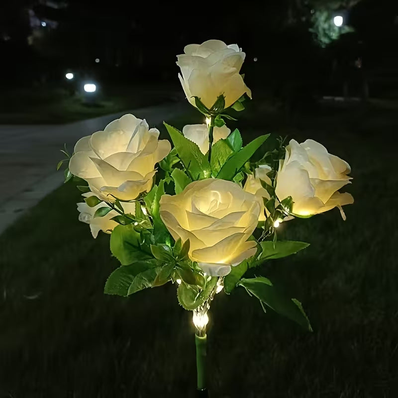 🌻Solar LED Garden Stake Lights, Assorted Flower Designs, Waterproof Outdoor Decorative Lights