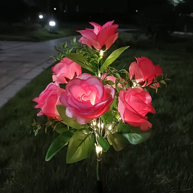 🌻Solar LED Garden Stake Lights, Assorted Flower Designs, Waterproof Outdoor Decorative Lights