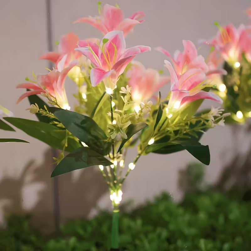 🌻Solar LED Garden Stake Lights, Assorted Flower Designs, Waterproof Outdoor Decorative Lights