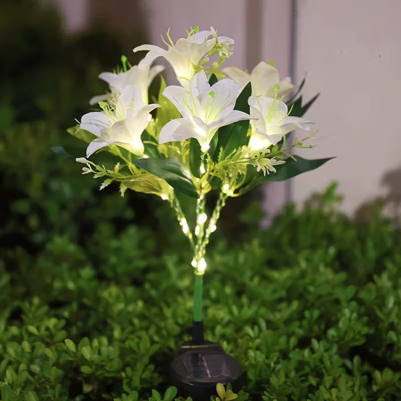 🌻Solar LED Garden Stake Lights, Assorted Flower Designs, Waterproof Outdoor Decorative Lights