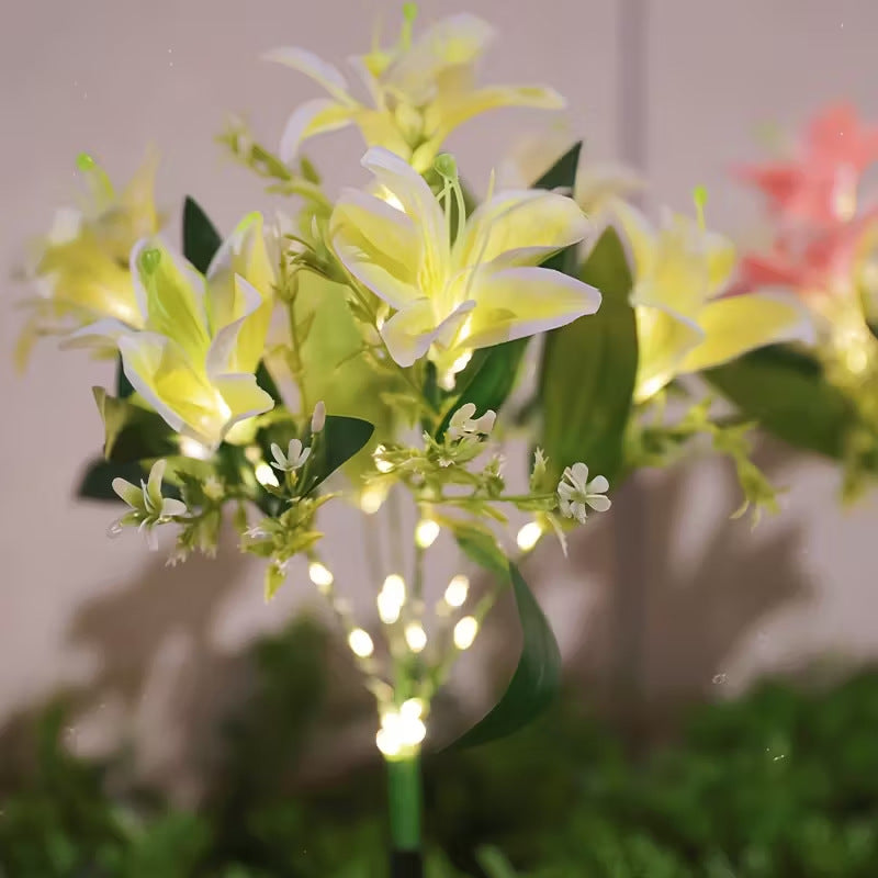 🌻Solar LED Garden Stake Lights, Assorted Flower Designs, Waterproof Outdoor Decorative Lights