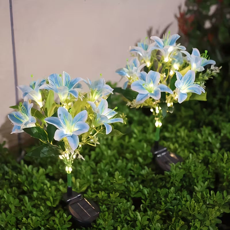 🌻Solar LED Garden Stake Lights, Assorted Flower Designs, Waterproof Outdoor Decorative Lights