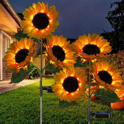 🌻Solar LED Garden Stake Lights, Assorted Flower Designs, Waterproof Outdoor Decorative Lights