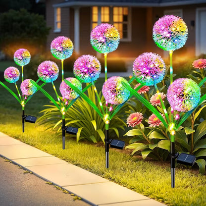 🌻Solar LED Garden Stake Lights, Assorted Flower Designs, Waterproof Outdoor Decorative Lights