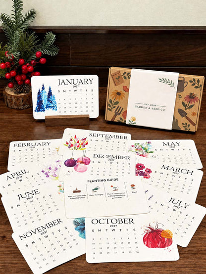 ✨Early Holiday Sale 50% OFF🌱Eco-Friendly Plantable “Timeless” Seed Calendar 2027