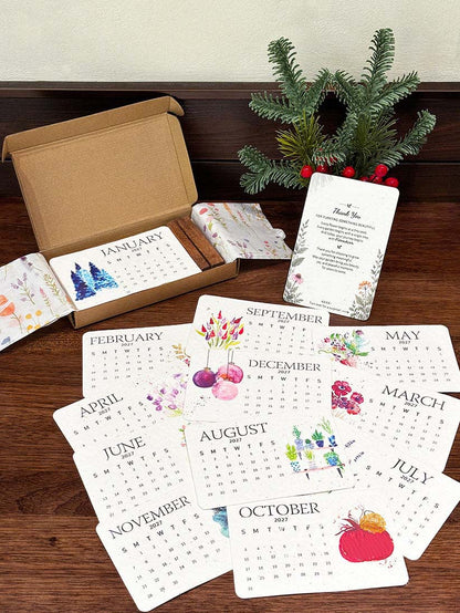 ✨Early Holiday Sale 50% OFF🌱Eco-Friendly Plantable “Timeless” Seed Calendar 2027