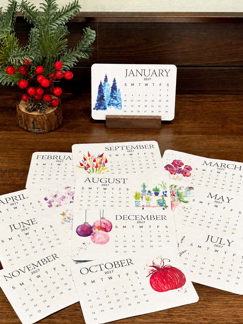 ✨Early Holiday Sale 50% OFF🌱Eco-Friendly Plantable “Timeless” Seed Calendar 2027