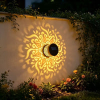 warm-colored-Solar Mandala Wall Light