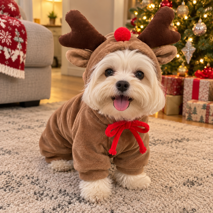 Cozy Christmas Pajamas for Small Dogs