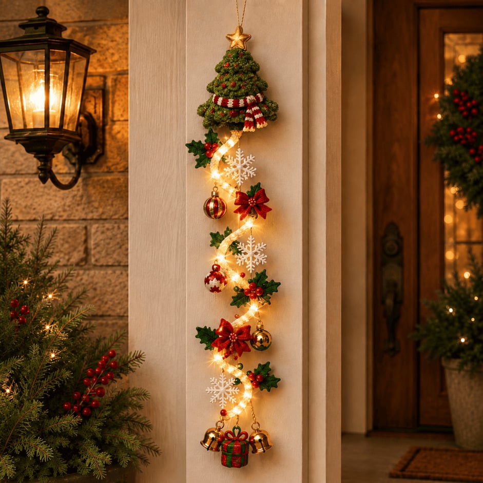 ⏳ Last day! 49% OFF✨ – 🎅Merry  Glowing Christmas Door Hanger