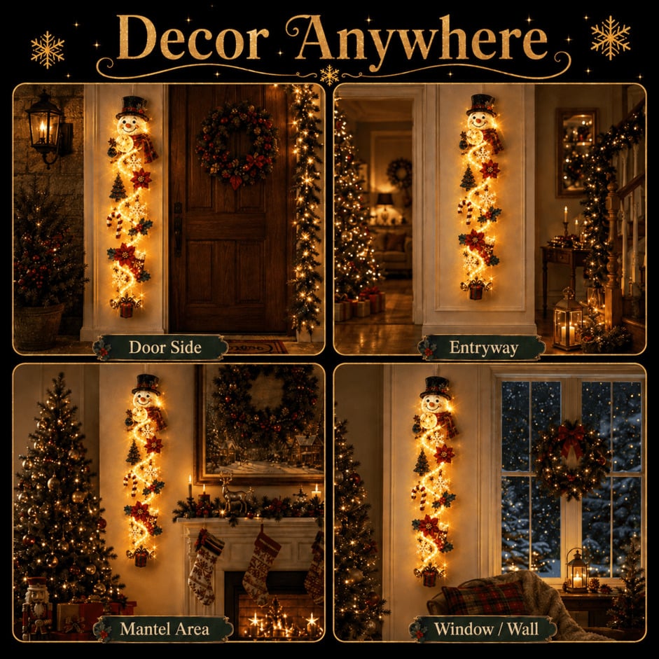 ⏳ Last day! 49% OFF✨ – 🎅Merry  Glowing Christmas Door Hanger