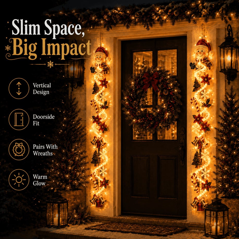 ⏳ Last day! 49% OFF✨ – 🎅Merry  Glowing Christmas Door Hanger