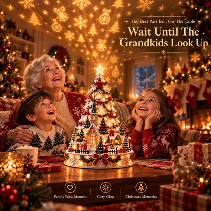 🏆 60,000+ Sold - 🎄Christmas Village Lightscape Tree（Dimensions: 7.87"L × 5.91"W × 5.91"H, Volume 274.61 in³, Net Weight 200g）