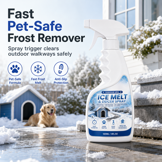 Outdoor De-Icing & Snow Melting Spray – pet-safe, dissolves frost on contact. Clear steps, walkways & patios fast